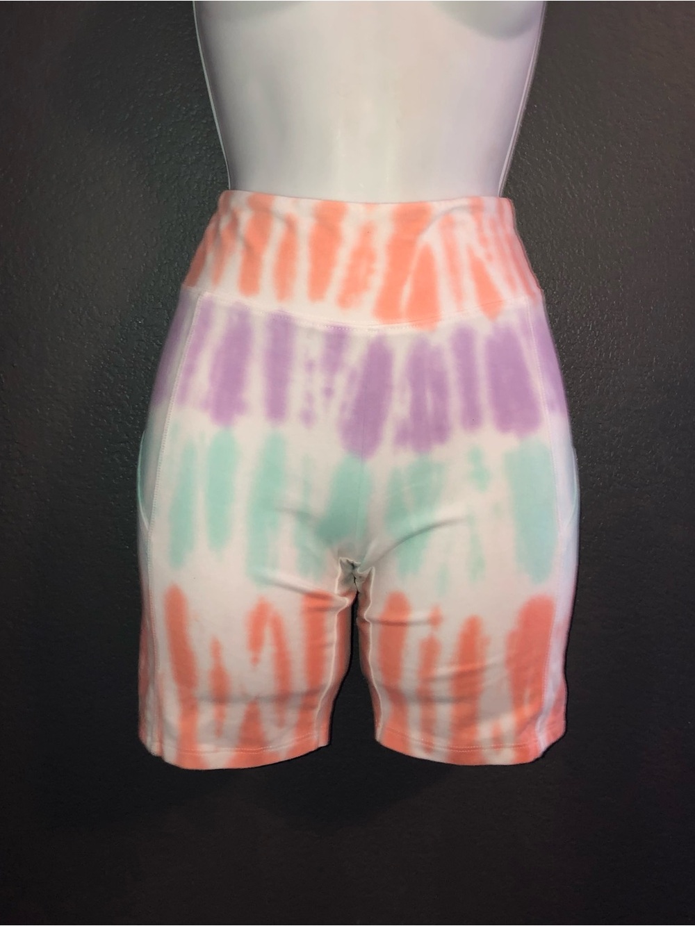 SO Tie Dye High Rise Biker Shorts size Junior Large Or Womens XS